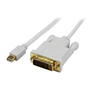 StarTech .com 1,8 m Mini DisplayPort naar DVI actieve adapter kabel mDP naar DVI 1920x1200 wit