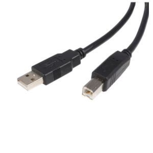 StarTech .com 1,8m gecertificeerde USB 2.0 A naar B kabel M/M zwart