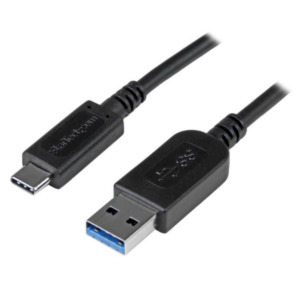 StarTech .com 1m USB-A naar USB-C Oplaadkabel, Opladen & Sync, USB 10Gbps, USB-A naar USB-C Data Kabel, M/M, Zwart