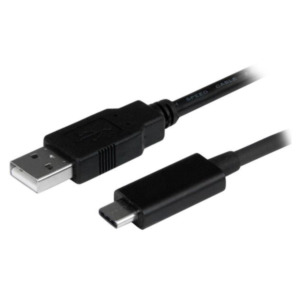 StarTech .com 1m USB-A naar USB-C Oplaadkabel, Opladen & Sync, USB-A naar USB-C Data Kabel, M/M, Zwart, USB-IF Gecertificeerd