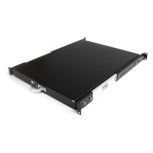 StarTech .com 1U 56cm Diepe Uitschuifbare Plank Serverrack Serverkast Zwart