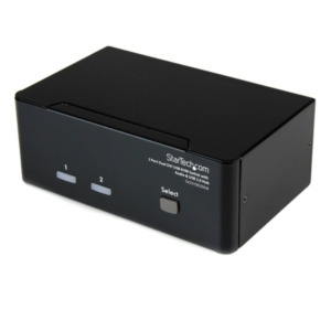 StarTech .com 2-poort Dual DVI USB KVM-switch met Audio en USB 2.0-hub