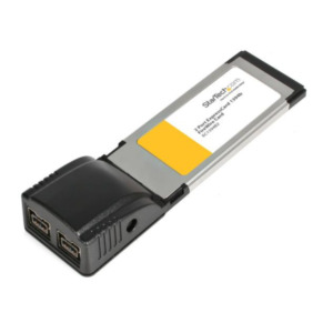StarTech .com 2-Poort ExpressCard 1394b FireWire Laptop Adapterkaart