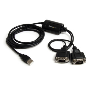 StarTech .com 2-poort FTDI USB naar RS232 Seriële Adapter Verloopkabel met COM-behoud