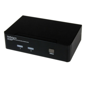 StarTech .com 2-poort USB HDMI KVM-switch met Audio en USB 2.0-hub