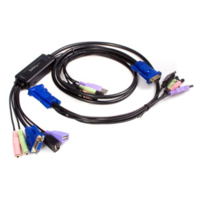 StarTech .com 2-poort USB VGA Kabel KVM-switch met Audio