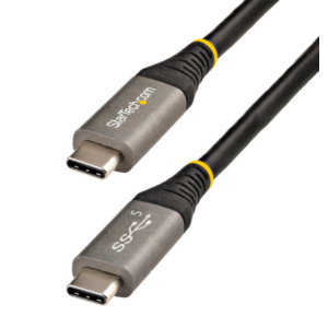 StarTech .com 2m USB C Kabel 5Gbps, Hoogwaardige USB-C Kabel, USB 3.1/3.2 Gen 1 Type-C Kabel, 100W (5A) Power Delivery Charging, DP Alt Mode, USB C naar C Kabel, Charge & Sync