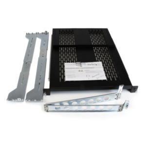 StarTech .com 2U ventilerende uitschuifbaar rack lade met kabelbeheerarm & instelbare montagediepte - 50 kg