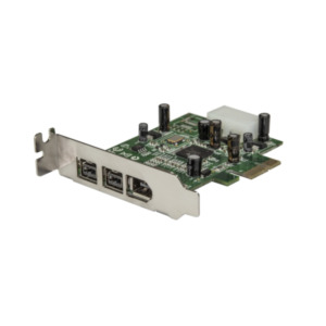 StarTech .com 3-poort 2b 1a Low Profile 1394 PCI Express FireWire Adapterkaart