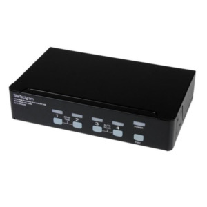 StarTech .com 4-poort Hoge-Resolutie USB DVI Dual-Link KVM-switch met Audio