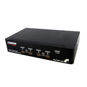 StarTech .com 4-poort USB DisplayPort KVM-switch met Audio