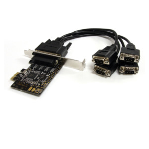StarTech .com 4-poorts PCI Express (PCIe) RS232 seriële kaart met voedingsuitgang en ESD-beveiliging