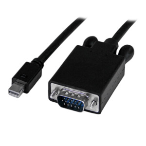 StarTech .com 4,5 m lange Mini DisplayPort-naar-VGA-adapterconverterkabel mDP naar VGA 1920x1200 zwart