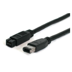 StarTech .com 6 ft 1394b Firewire Cable 9-6 Pin M-M 1,8 m Zwart