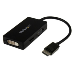 StarTech .com A/V-reisadapter: 3-in-1 DisplayPort naar VGA DVI- of HDMI-converter