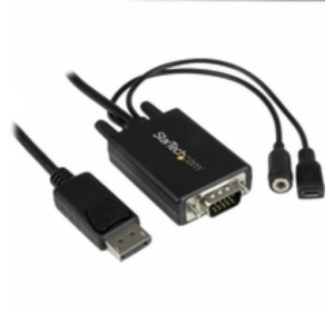 StarTech .com DisplayPort naar VGA adapter kabel met audio 2m