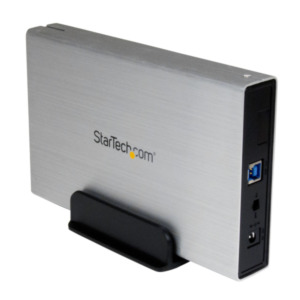 StarTech .com Externe USB 3.0 naar 3,5" SATA III SSD/HDD Behuizing met UASP - Zilver/Aluminium - USB naar 3.5" SATA Harde Schijf Behuizing