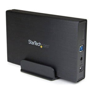StarTech .com Externe USB 3.0 naar 3,5" SATA III SSD/HDD Behuizing met UASP - Zwart/Aluminium - USB naar 3.5" SATA Harde Schijf Behuizing
