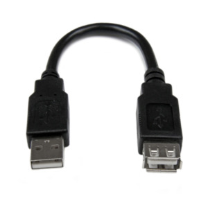 StarTech .com Korte USB naar RS232 Seriële DB9 Adapterkabel met COM-behoud
