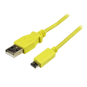 StarTech .com Micro-USB-kabel 1 m, geel