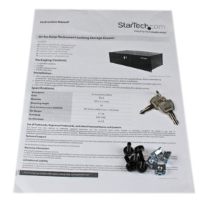 StarTech .com SH39LK rack-toebehoren Verstelbare plank