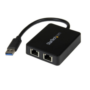 StarTech .com USB 3.0 naar 2-poorts gigabit Ethernet-adapter NIC met USB-poort