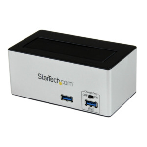 StarTech .com USB 3.0 SATA III harde schijf docking station SSD / HDD met geïntegreerde USB-hub voor snel opladen en UASP voor SATA 6 Gbps zwart