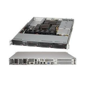 SuperMicro Supermicro 6017R-73THDP+ Intel® C602 LGA 2011 (Socket R) Rack (1U) Zwart, Grijs