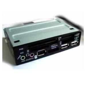 SuperMicro Supermicro All-in-one geheugenkaartlezer USB 2.0/eSATA Zwart