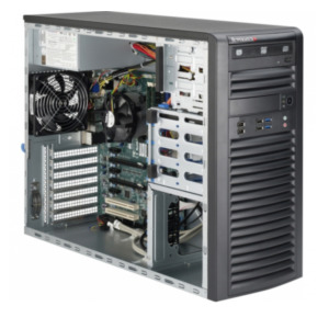 SuperMicro Supermicro SYS-5038A-IL PC/workstation barebone Midi-Toren Zwart LGA 1150 (Socket H3)