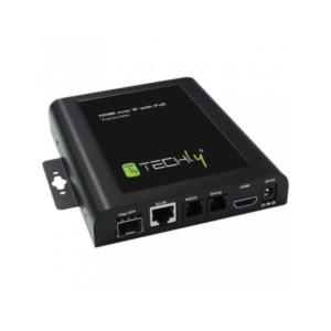 Techly IDATA EXTIP-VW AV transmitter Zwart audio/video extender