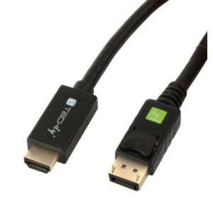 Techly Techly ICOC DSP-H12-010 video kabel adapter 1 m DisplayPort HDMI Zwart