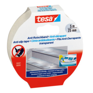 Tesa Anti-Rutschband, 25 mm x 5,0 m, fluoreszierend