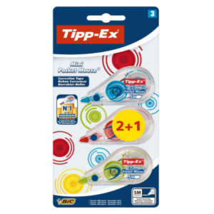 Tipp-ex 926396 5m Transparant 3 stuksuk(s) correctie film/tape