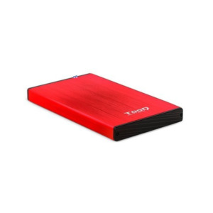 TooQ TooQ TQE-2527R behuizing voor opslagstations HDD-behuizing Zwart, Rood 2.5"