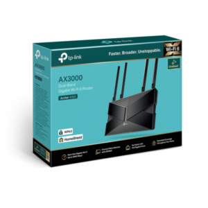 TP-Link Archer AX53 draadloze router Gigabit Ethernet Dual-band (2.4 GHz / 5 GHz) Zwart