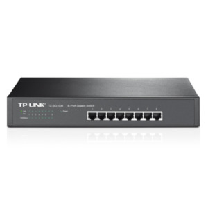 TP-Link TL-SG1008 Unmanaged Gigabit Ethernet (10/100/1000) 1U Zwart