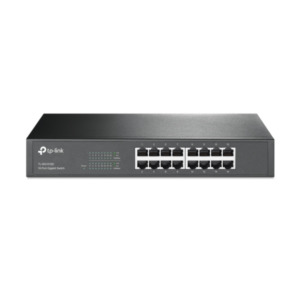 TP-Link TL-SG1016D Unmanaged Gigabit Ethernet (10/100/1000) Zwart