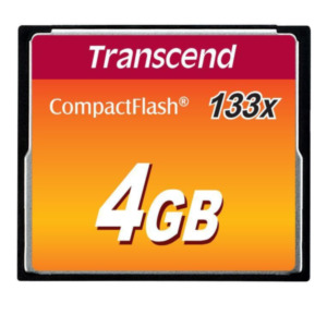 Transcend TS4GCF133 flashgeheugen 4 GB CompactFlash MLC