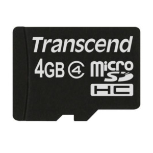 Transcend TS4GUSDC4 flashgeheugen 4 GB MicroSDHC