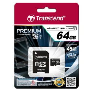 Transcend TS64GUSDU1 flashgeheugen 64 GB MicroSDXC MLC Klasse 10