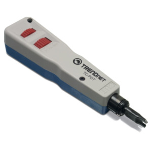 Trendnet TC-PDT Punch Down Tool with 110 and Krone Blade network analyzer Blauw, Wit