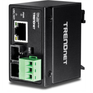 Trendnet TI-F10S30 netwerk media converter 200 Mbit/s 1310 nm Single-mode Zwart