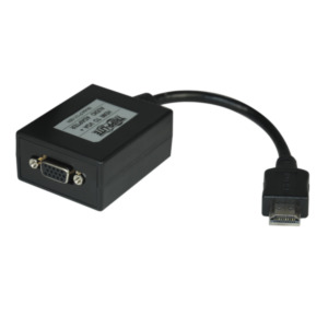 Tripplite Tripp Lite P131-06N video kabel adapter 0,15 m HDMI VGA (D-Sub) Zwart