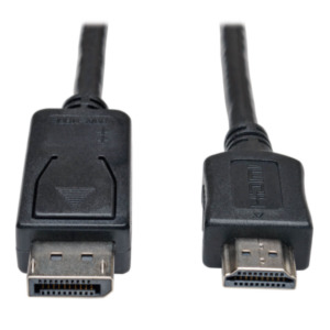 Tripplite Tripp Lite P582-020 video kabel adapter 6,1 m DisplayPort HDMI Zwart, Metallic