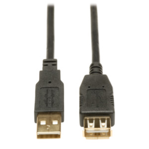 Tripplite Tripp Lite U024-003 USB-kabel USB 2.0 0,9 m USB A Zwart