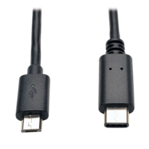 Tripplite Tripp Lite U040-006-MICRO USB-kabel USB 2.0 1,83 m Micro-USB B USB C Zwart