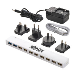 Tripplite Tripp Lite U360-010C-2X3 interface hub USB 3.2 Gen 1 (3.1 Gen 1) Micro-B 5000 Mbit/s Wit