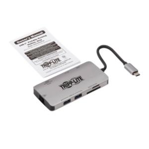 Tripplite Tripp Lite U442-DOCK5-GY laptop dock & poortreplicator Bedraad USB 3.2 Gen 1 (3.1 Gen 1) Type-C Grijs