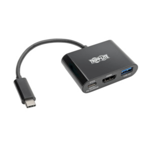 Tripplite Tripp Lite U444-06N-H4UB-C USB grafische adapter Zwart